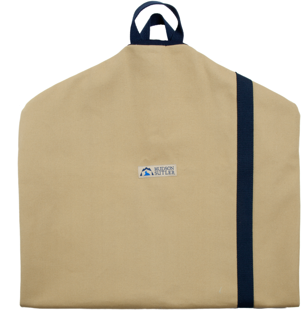 Tan Garment Bagwith Logo PNG with transparent background