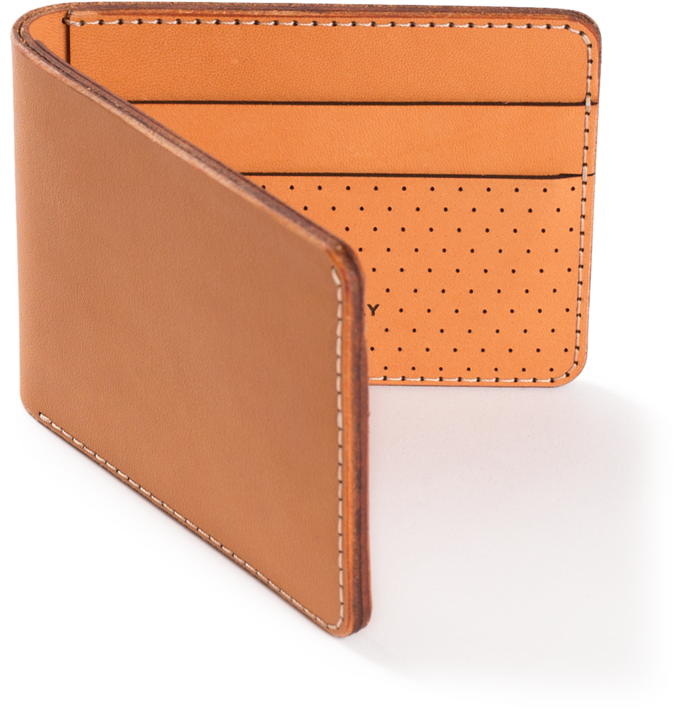 Tan Leather Bifold Wallet