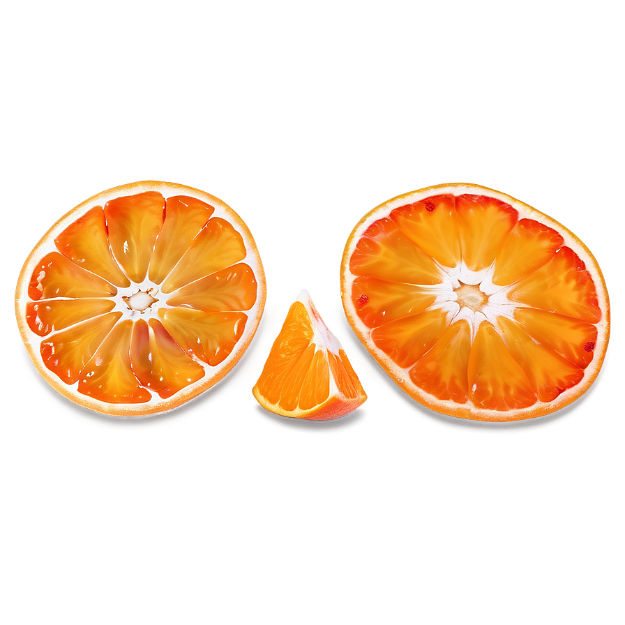 Tangerine Slices Background Png Hrl79