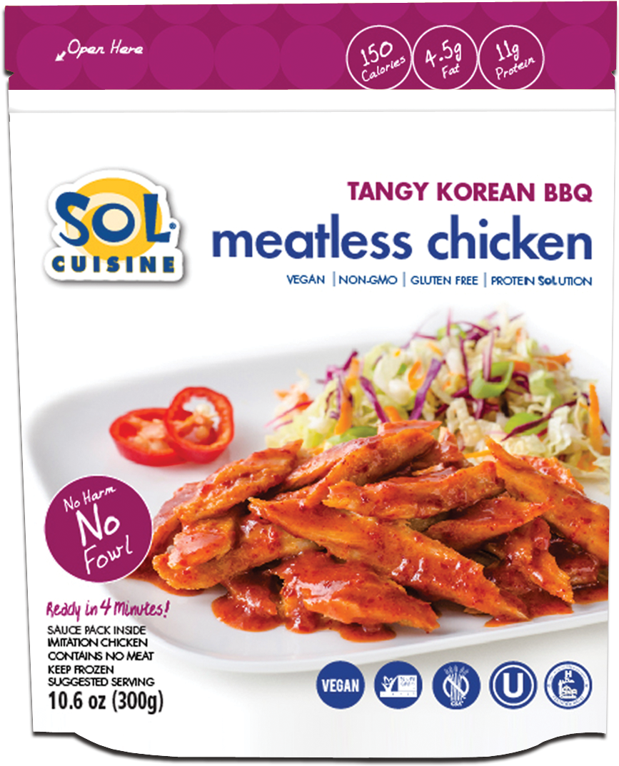 Tangy Korean B B Q Meatless Chicken Packaging