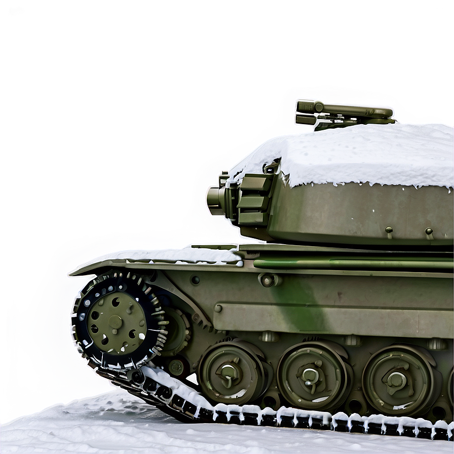 Tank In Snowy Landscape Png 05232024