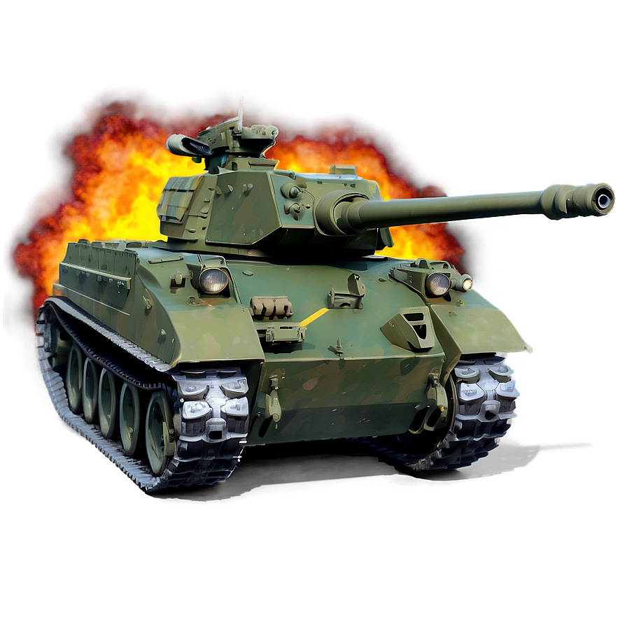 Tank In Urban Combat Png 05232024