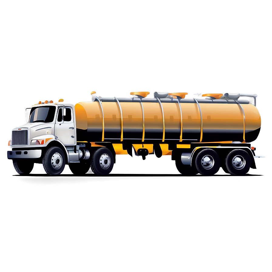 Tanker Truck Vector Illustration Png 3