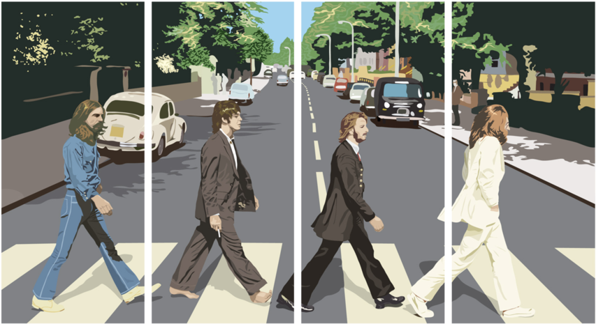 Tap To Expand - Beatles On Zebra Crossing, HD Png Download PNG with transparent background