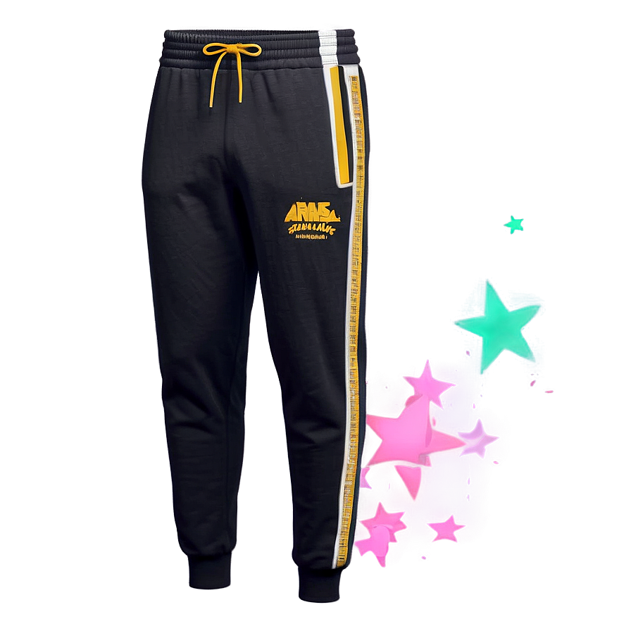 Tapered Black Sweatpants Png Wji