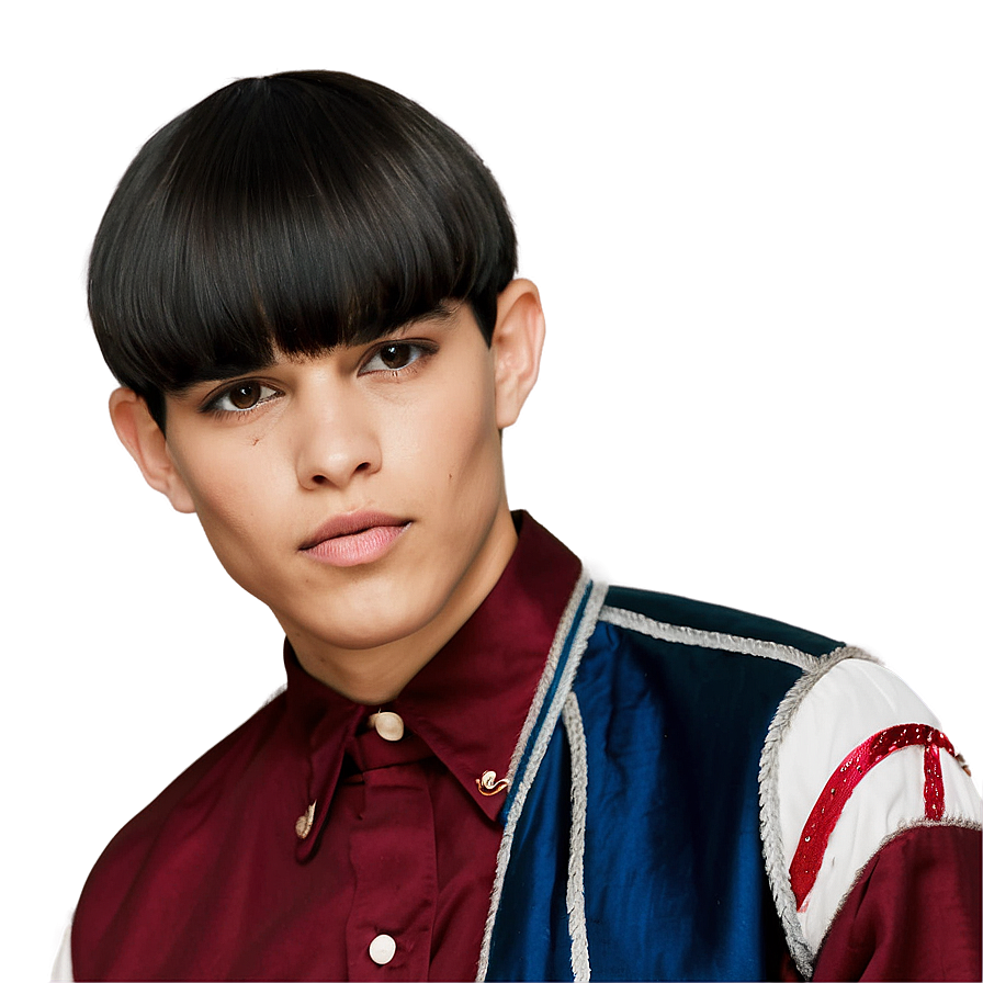 Tapered Bowl Cut Look Png 52