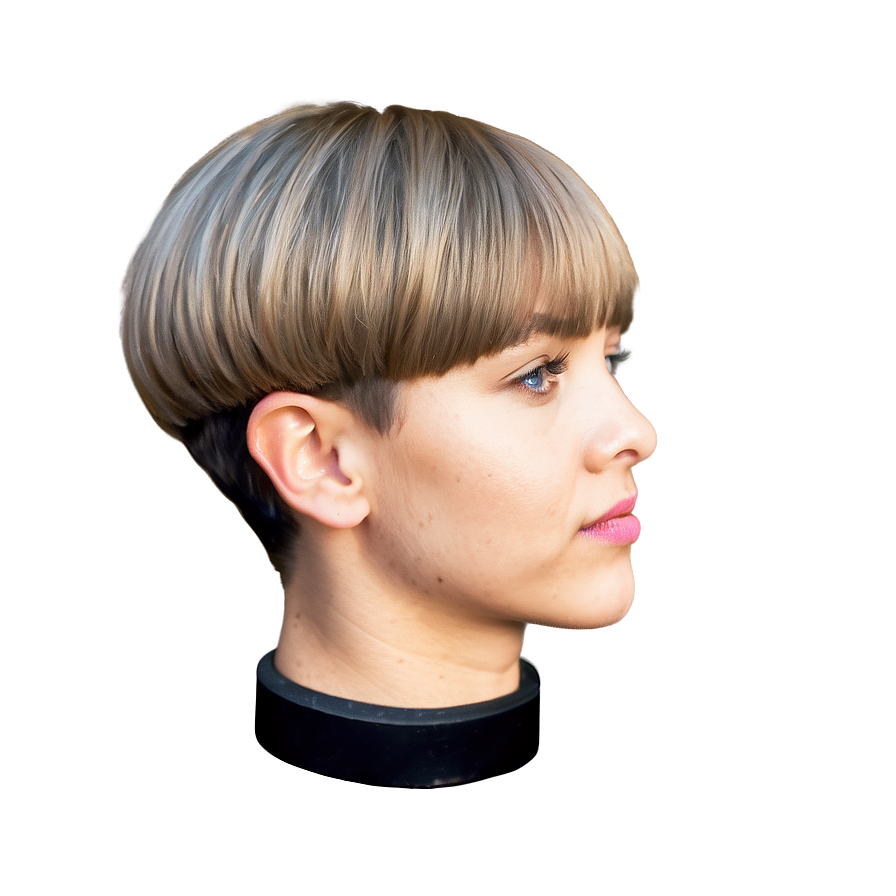 Tapered Bowl Cut Look Png Gfx