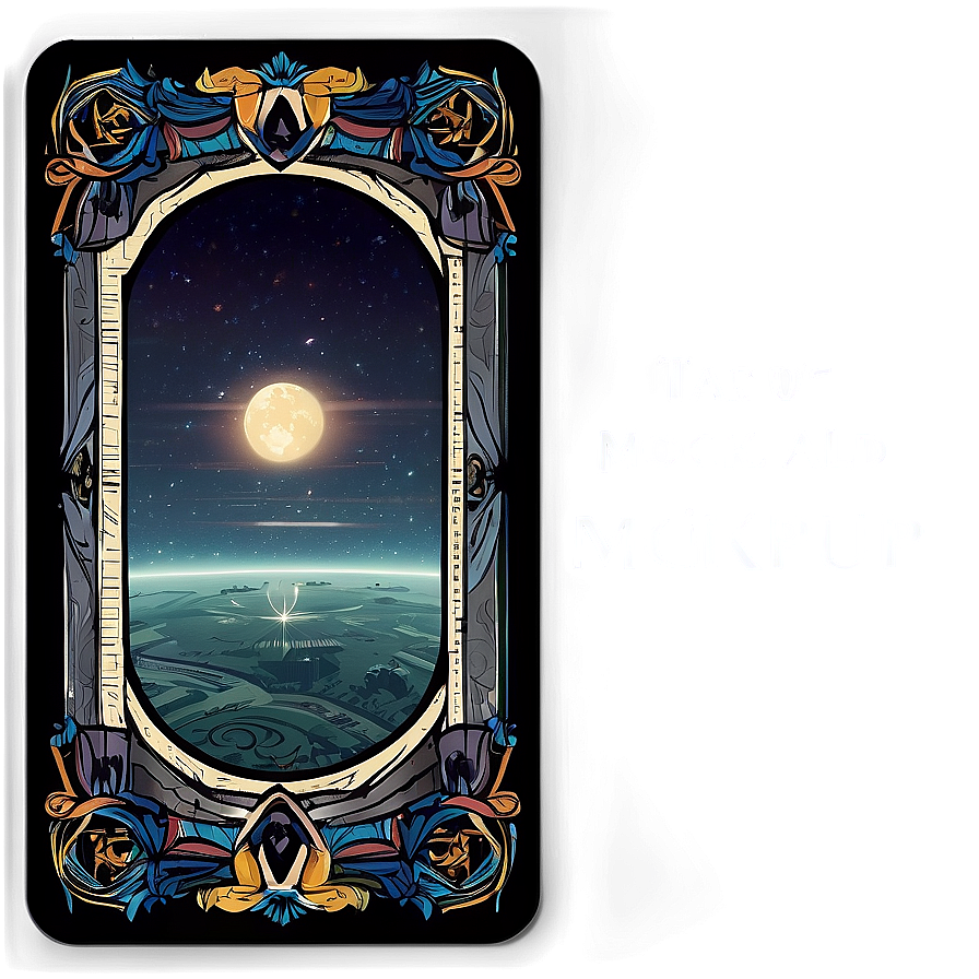 Tarot Card Mockup Template Png Rdl77