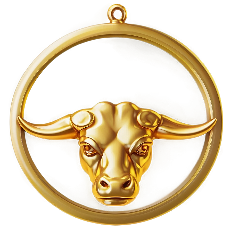 Taurus Sign In Gold Png Fee21