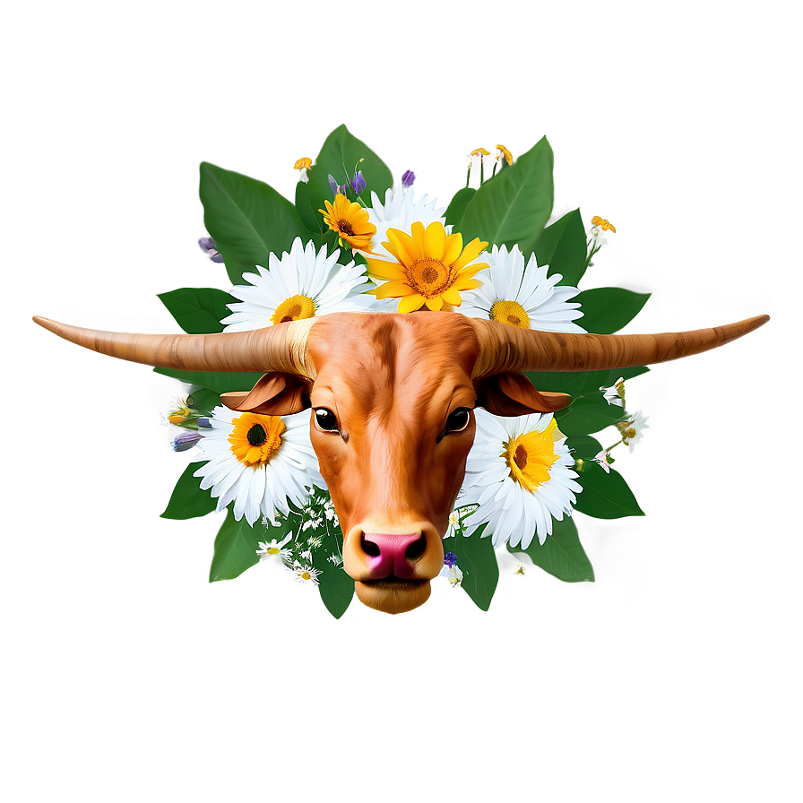 Taurus Sign With Flowers Png Qfo