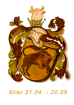 Taurus Zodiac Sign Crest21 April20 May PNG with transparent background