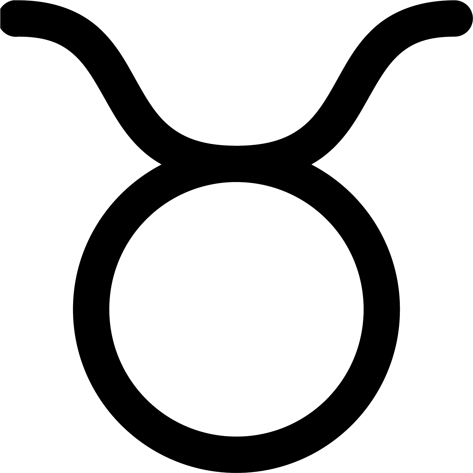 Aries Vector Symbol - Taurus Png, Transparent Png PNG with transparent background