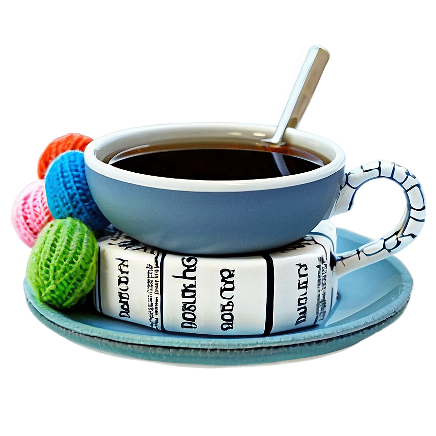 Tea And Books Cozy Png Xvf38