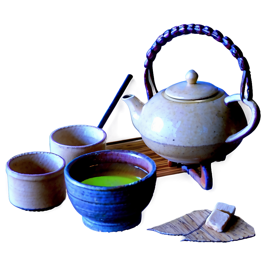 Tea Ceremony Set PNG glf33 PNG with transparent background