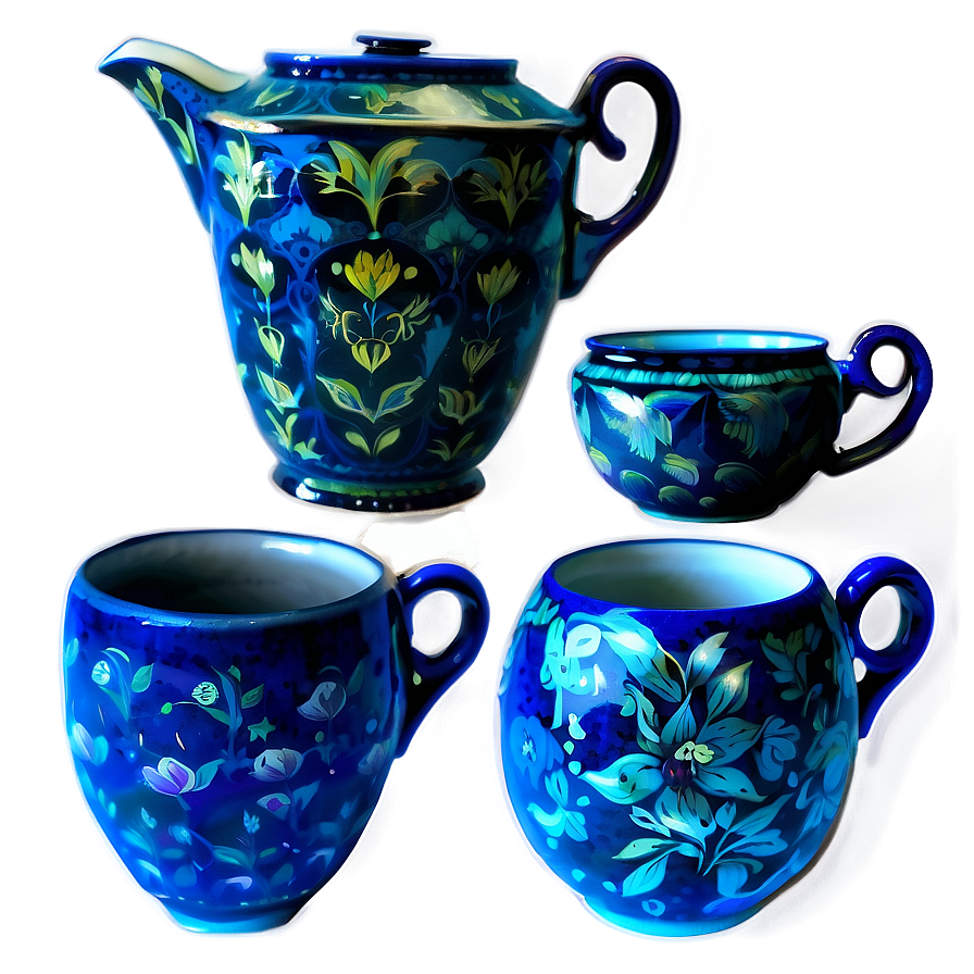 Tea Cup And Pot Set Png Avo52