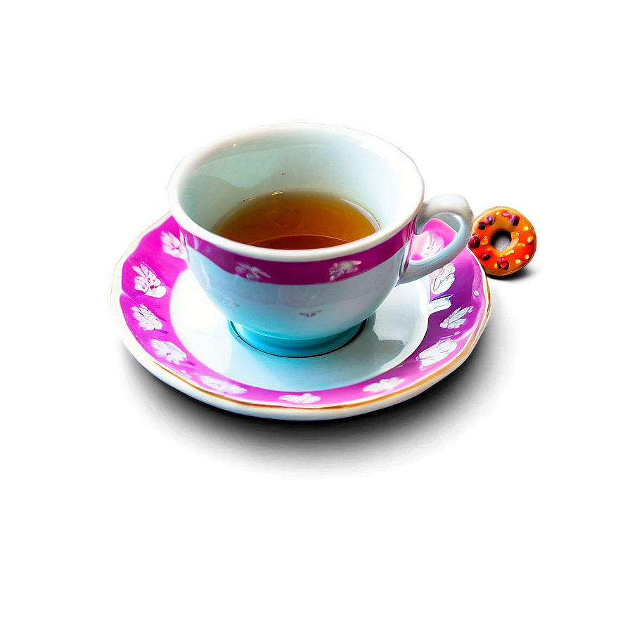 Tea Cup With Cookie Holder Png Biw60