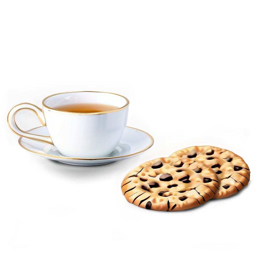 Tea Cup With Cookie Holder Png Sbf29