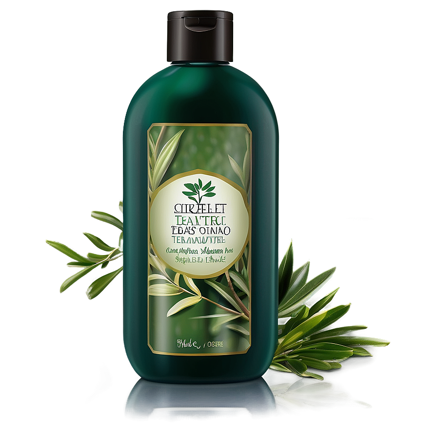 Tea Tree Shampoo Bottle Png 4