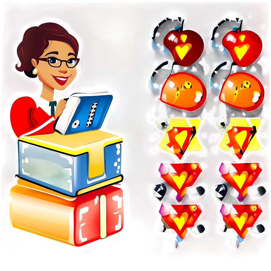 Teacher With Educational Game Png 82