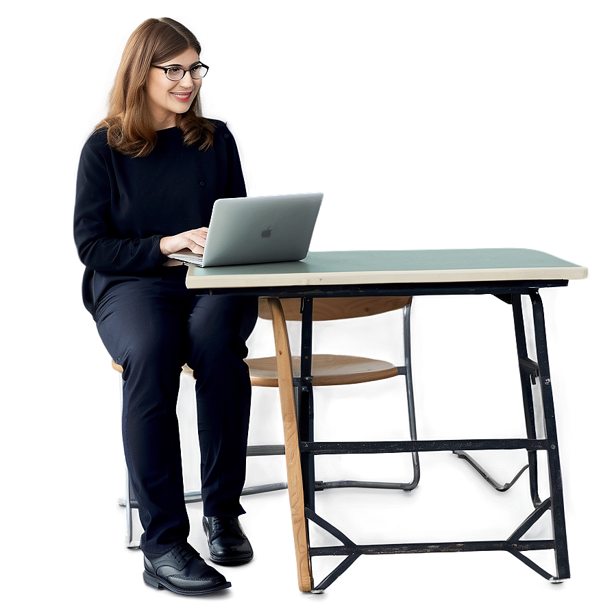 Teacher With Laptop Png 94