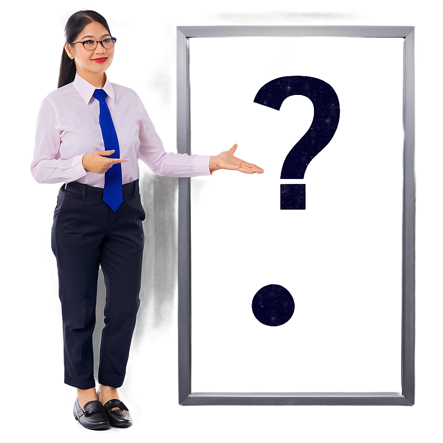 Teacher With Question Mark Png 73