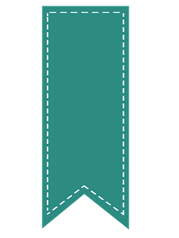 Teal Award Ribbon Graphic PNG with transparent background