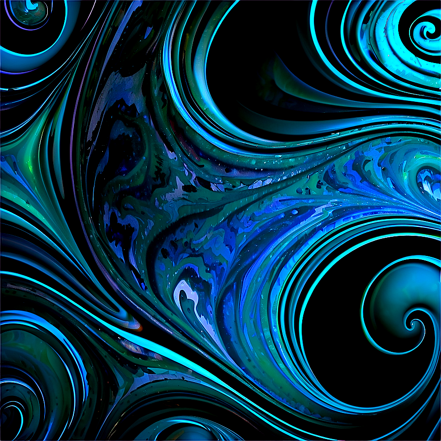 Teal Marble Swirls Png Oux65