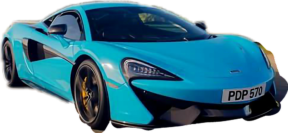 Teal Mc Laren Sports Car