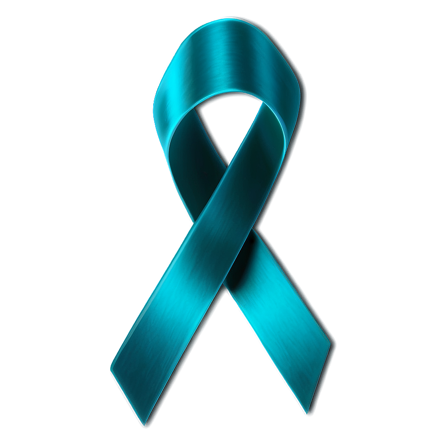 Teal Ribbon Awareness Symbol PNG pcf63 PNG image with a transparent background, free high-resolution download
