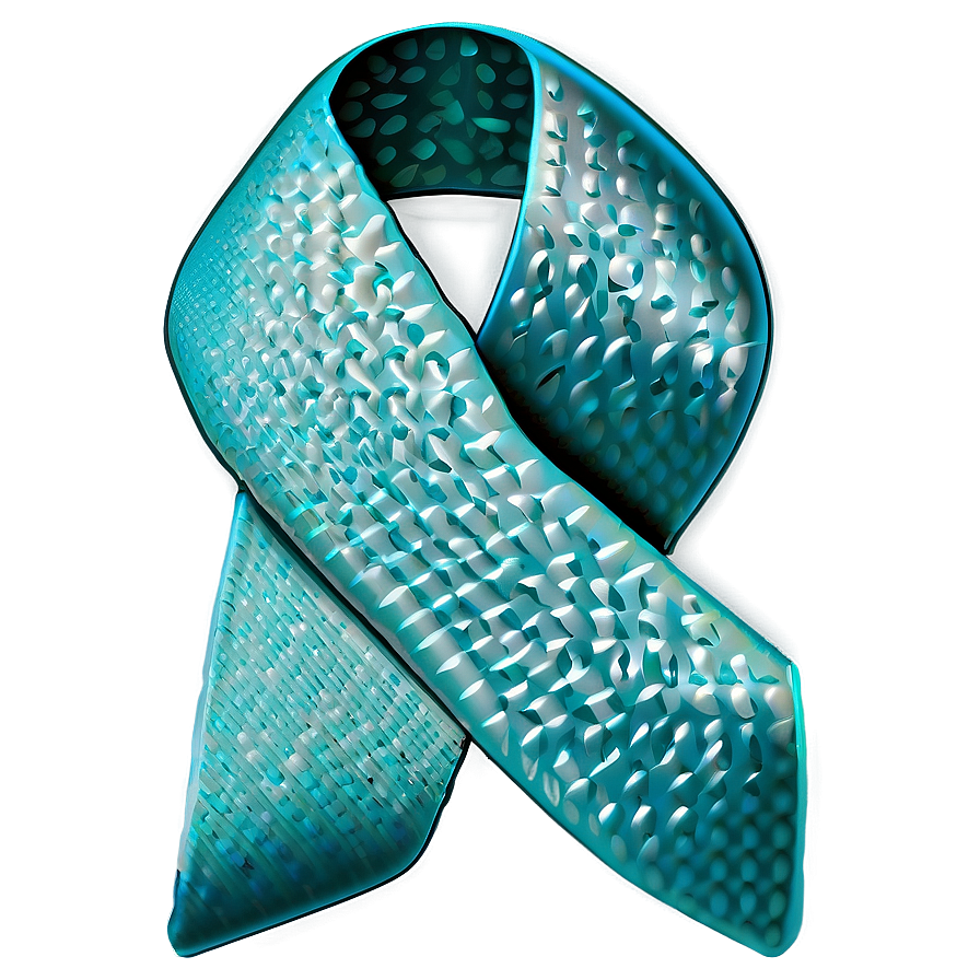 Teal Ribbon for PTSD Awareness PNG kho31 PNG image with a transparent background, free high-resolution download