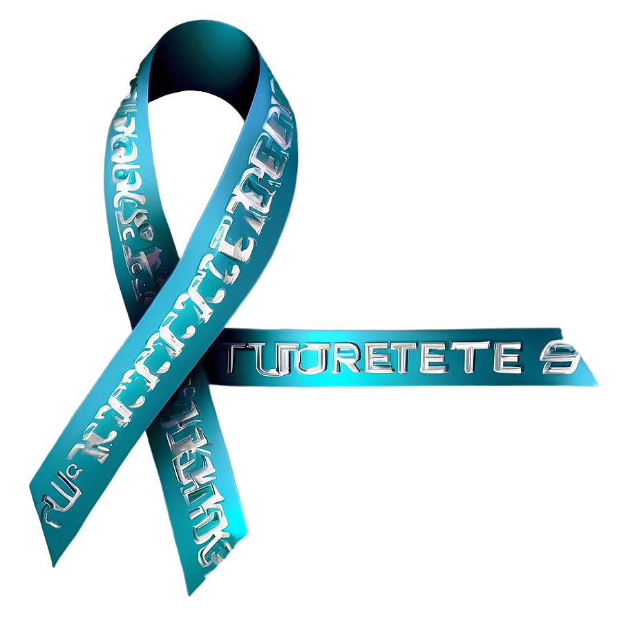 Teal Ribbon For Tourette Syndrome Awareness Png Urr