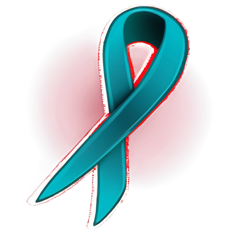 Teal Ribbon Knot Graphic Png 66