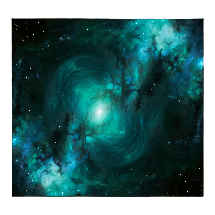 Teal Space Nebula Png 68