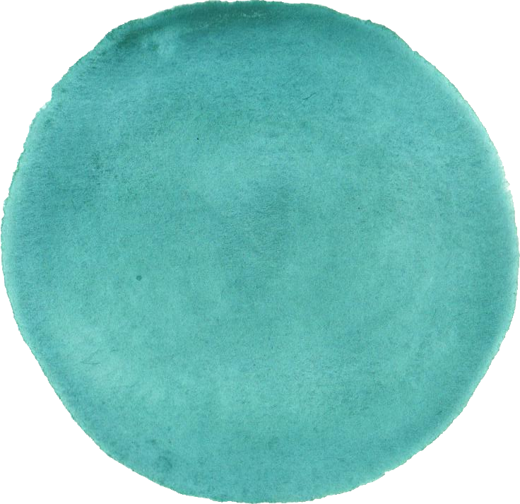 Teal Watercolor Circle Texture