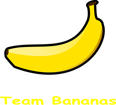 Team Bananas Graphic PNG with transparent background