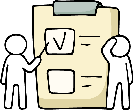 Team Checklist Completion PNG with transparent background