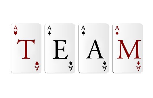 Team Concept Playing Cards PNG with transparent background