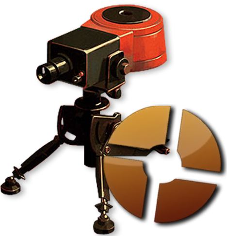 Team Fortress2 Sentry Gun Logo PNG with transparent background