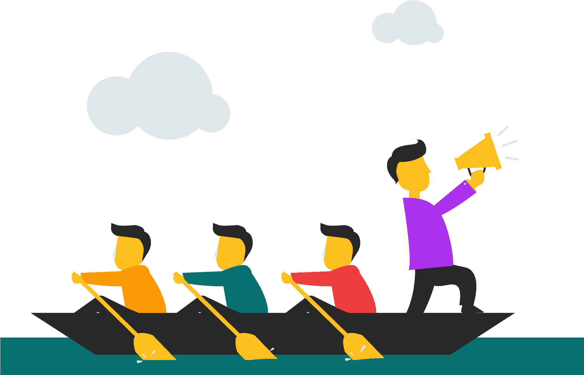 Clipart Team Dynamics Cute Borders Vectors Animated - Teamwork Png, Transparent Png PNG with transparent background