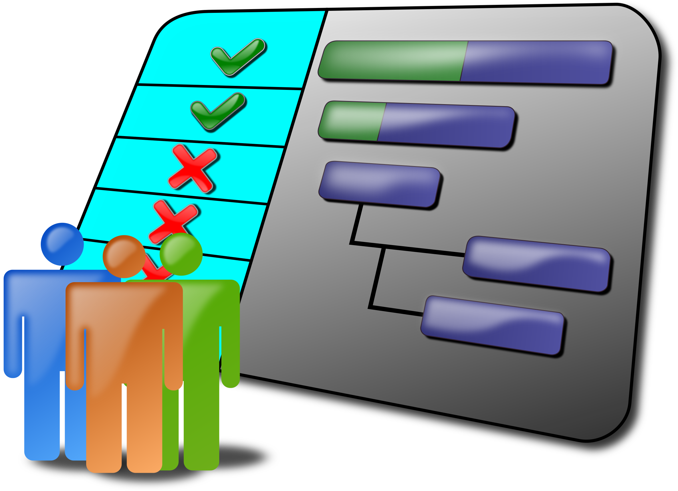 Team Planning Agenda Checklist PNG with transparent background