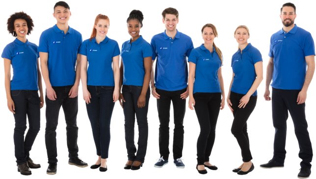 Teamin Blue Polo Shirts