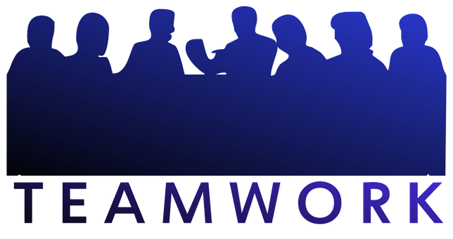 Teamwork Silhouette Concept PNG with transparent background
