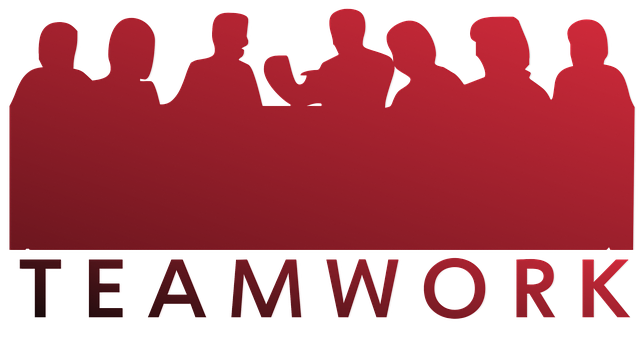 Teamwork Silhouette Concept PNG with transparent background