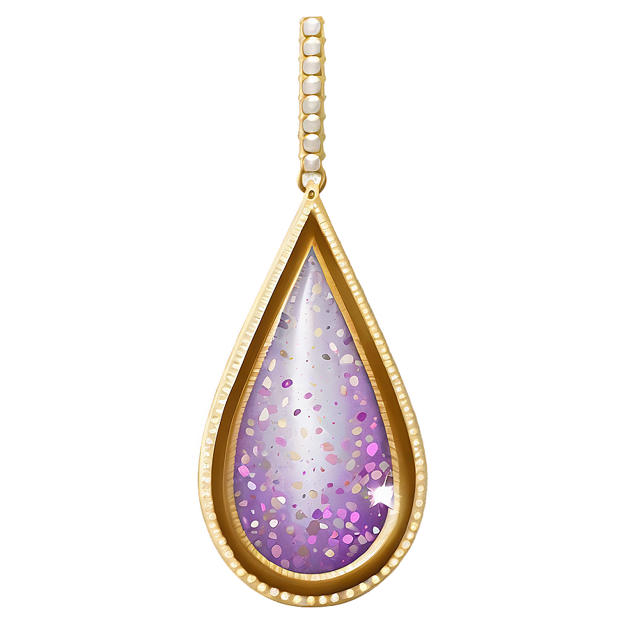 Teardrop With Glitter Png 30