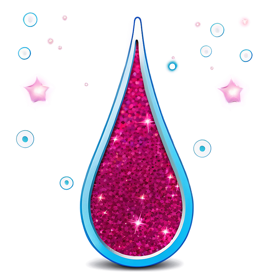 Teardrop With Glitter Png Qei