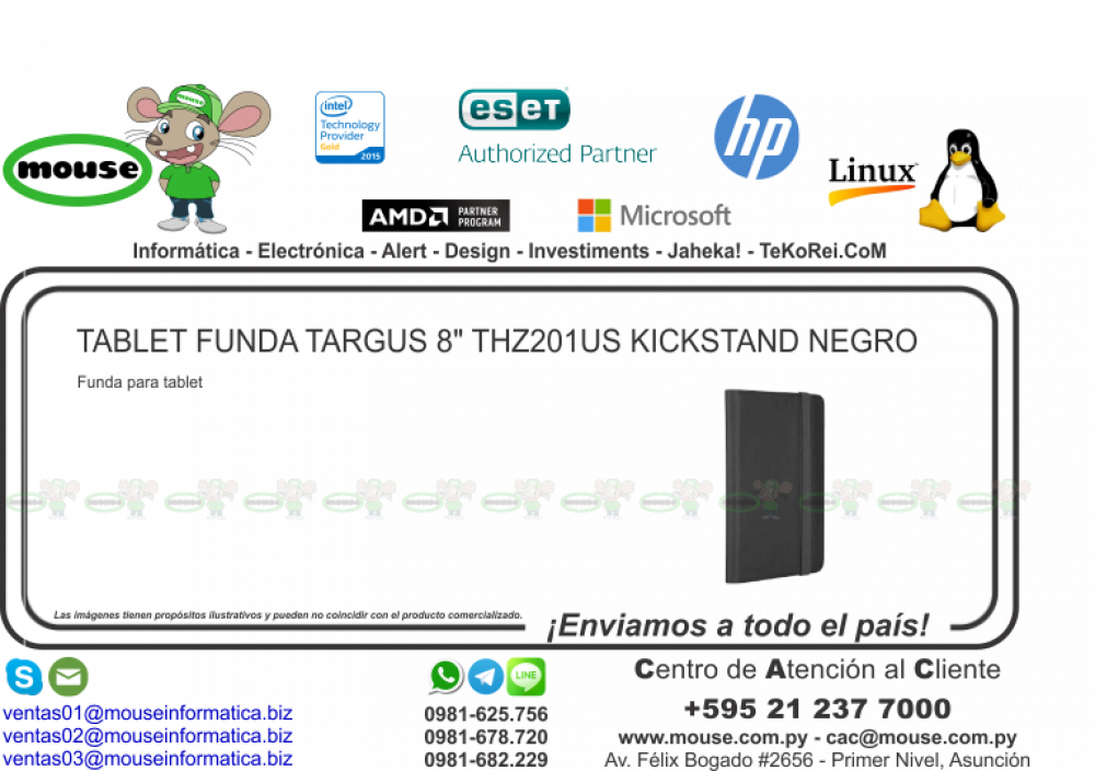 Tech Brands Mascots Tablet Display