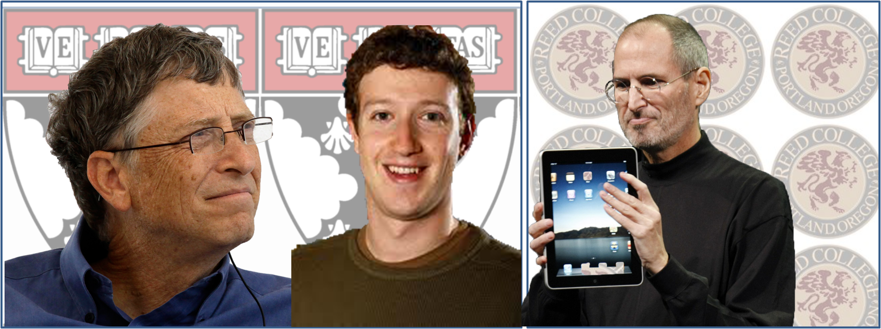 Bill Gates, Steve Jobs And Mark Zuckerberg PNG with transparent background