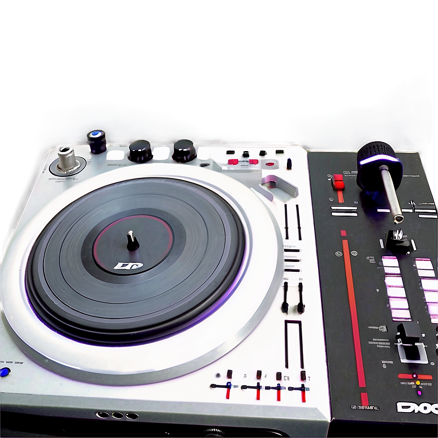 Techno Turntable Setup PNG 06242024 PNG with transparent background