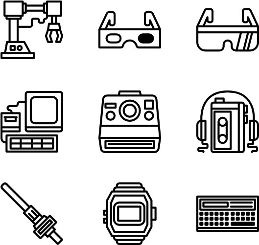 Retro Gadget - Big Data Icon Free, HD Png Download PNG image with a transparent background, free high-resolution download
