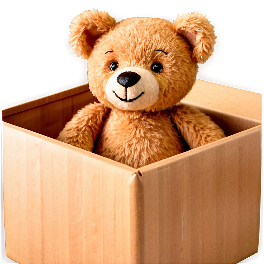 Teddy Bear In A Box Clipart Png 06282024